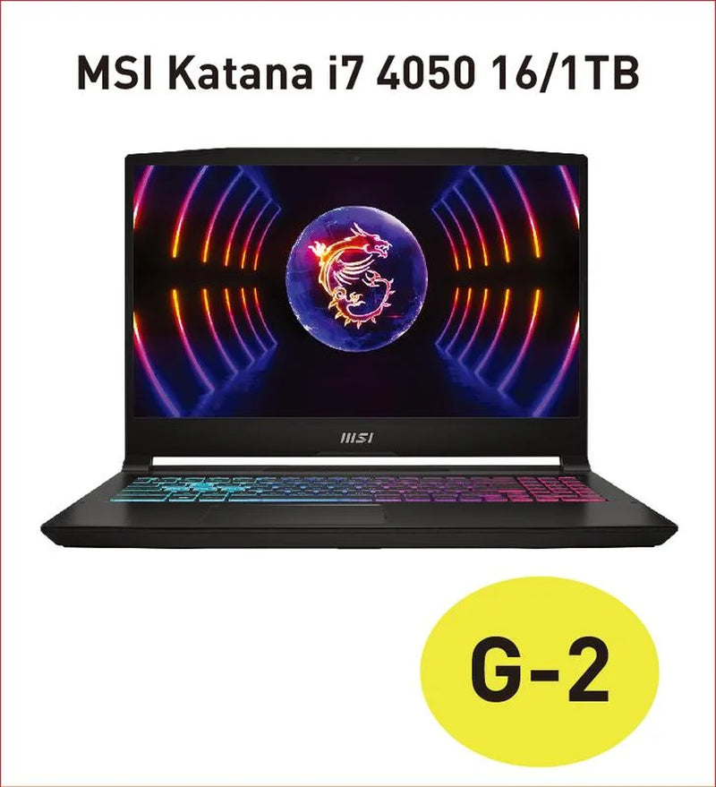Katana 15.6 Inch 144Hz Gaming Laptop Intel Core I7-13620H NVIDIA Geforce RTX 4050 16GB DDR5 1TB SSD Black (2024)