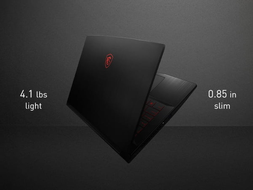 GF63 Thin 15.6" Gaming Laptop, Intel Core I5-11400H, NVIDIA Geforce GTX 1650, 8GB Memory, 256GB Nvme SSD, Windows 11, 11SC-693