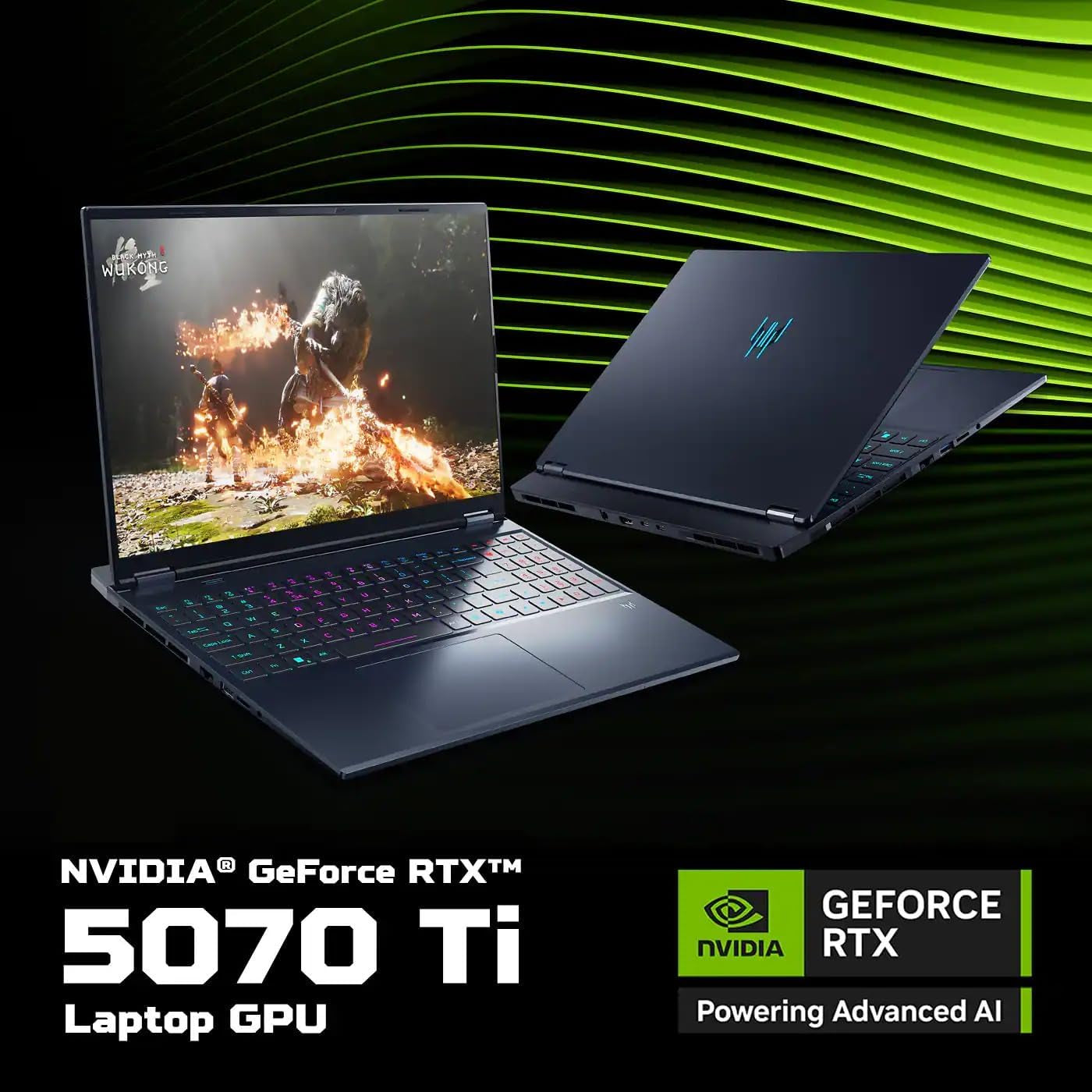 Acer Predator Helios Neo 16S Gaming Laptop Computer - 16" 2.5K WQXGA 240Hz, Intel Ultra 9 275Hx(Up to 5.4Ghz), NVIDIA RTX 5070Ti 12GB GDDR7, RGB KB, Win 11 Pro, W/Accessories(32 GB RAM, 2 TB SSD)