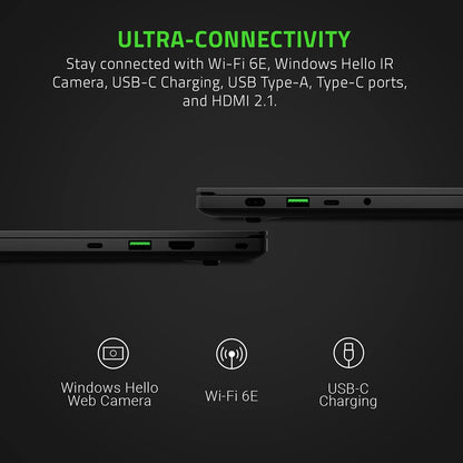 Razer Blade 14 Gaming Laptop: AMD Ryzen 9 5900HX 8 Core, NVIDIA Geforce RTX 3070, 14" QHD 165Hz, 16GB RAM, 1TB SSD - CNC Aluminum - Chroma RGB - THX Spatial Audio - Vapor Chamber Cooling
