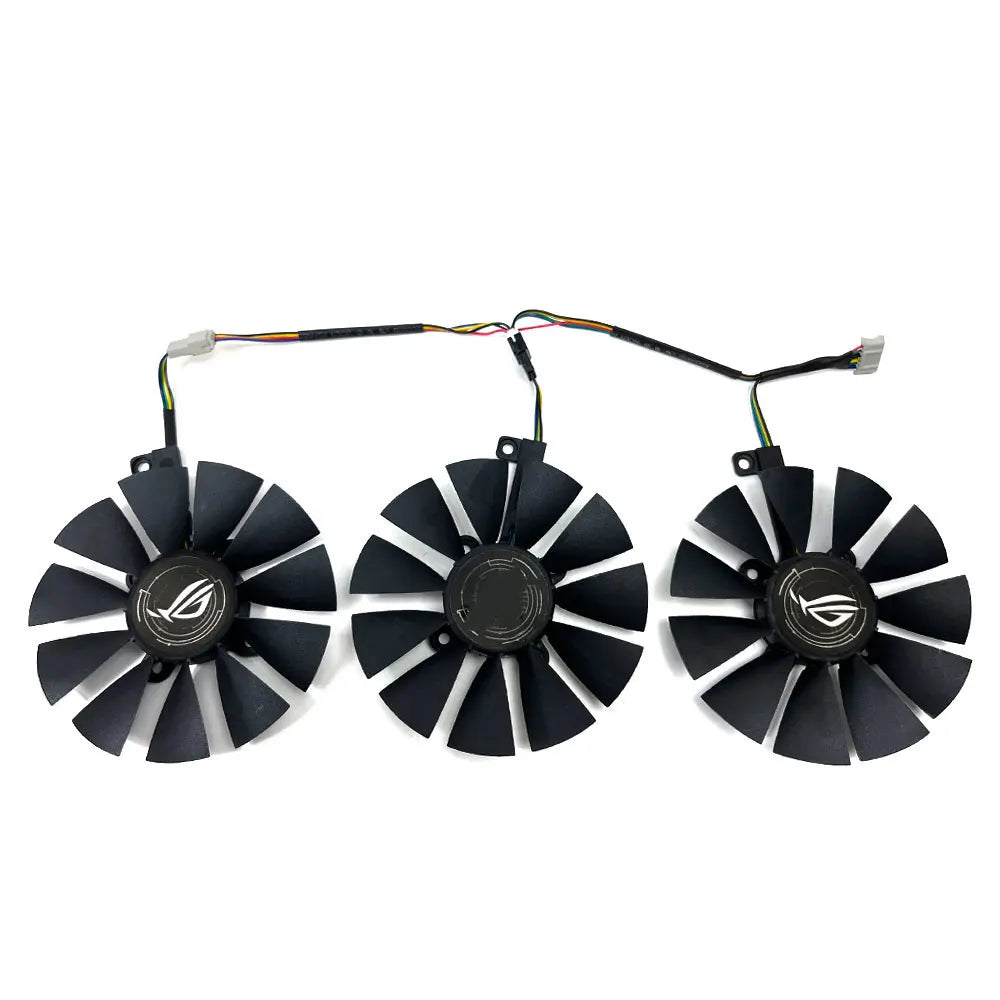 1SET 6PIN ROG-STRIX-RX580-O8G-GAMING GPU Fan，For ASUS ROG-STRIX-RX 590、RX 580、RX 480、RX VEGA64、RX VEGA56 Video Card Cooling Fan