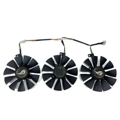 1SET 6PIN ROG-STRIX-RX580-O8G-GAMING GPU Fan，For ASUS ROG-STRIX-RX 590、RX 580、RX 480、RX VEGA64、RX VEGA56 Video Card Cooling Fan