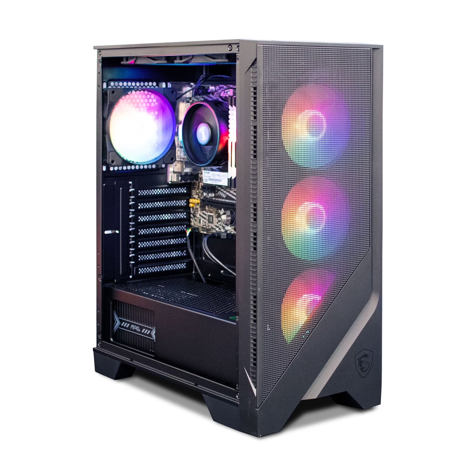 PC - AMD Ryzen 5 5600G, 16 Gb DDR4, 512 Gb M2 Nvme SSD, RGB Fans, W11