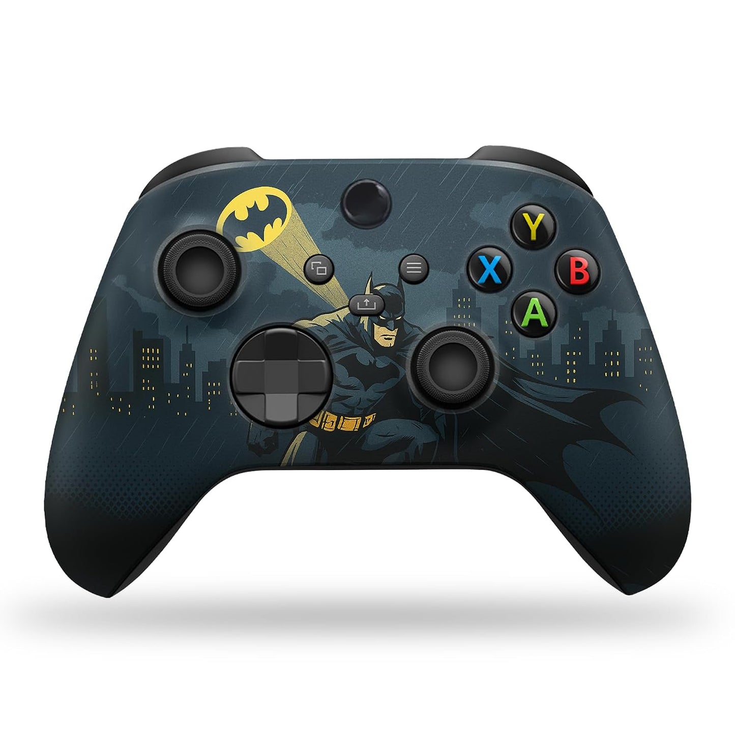 Battman Gottham Guarrdian Custom X-Box Controller Wireless Compatible with X-Box One/Series X/S Customized in USA with Permanent HYDRO-DIP Printing (NOT JUST a SKIN) (MODDED)