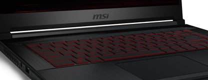 GF63 Thin 15.6" Gaming Laptop, Intel Core I5-11400H, NVIDIA Geforce GTX 1650, 8GB Memory, 256GB Nvme SSD, Windows 11, 11SC-693