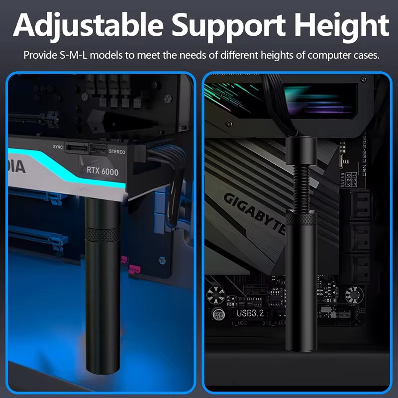 Graphics Card GPU Support Bracket Video Card Sag Holder Bracket GPU Holder anti Sag Stand