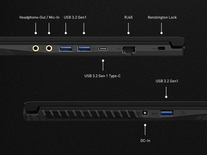 GF63 Thin 15.6" Gaming Laptop, Intel Core I5-11400H, NVIDIA Geforce GTX 1650, 8GB Memory, 256GB Nvme SSD, Windows 11, 11SC-693