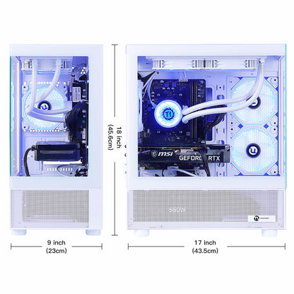 Lumishore Gaming PC AMD Ryzen 7 5700X NVIDIA RTX 5060 32GB RAM 1TB SSD Wifi PC Gaming