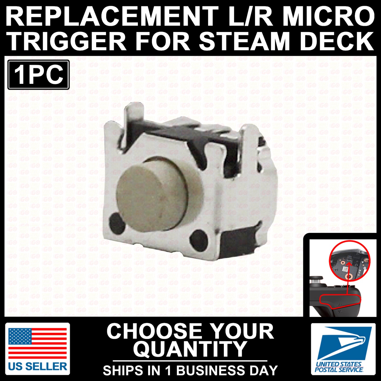 New for Valve Steam Deck 1010 Left/Right Bumper Shoulder Trigger Button L1/R1