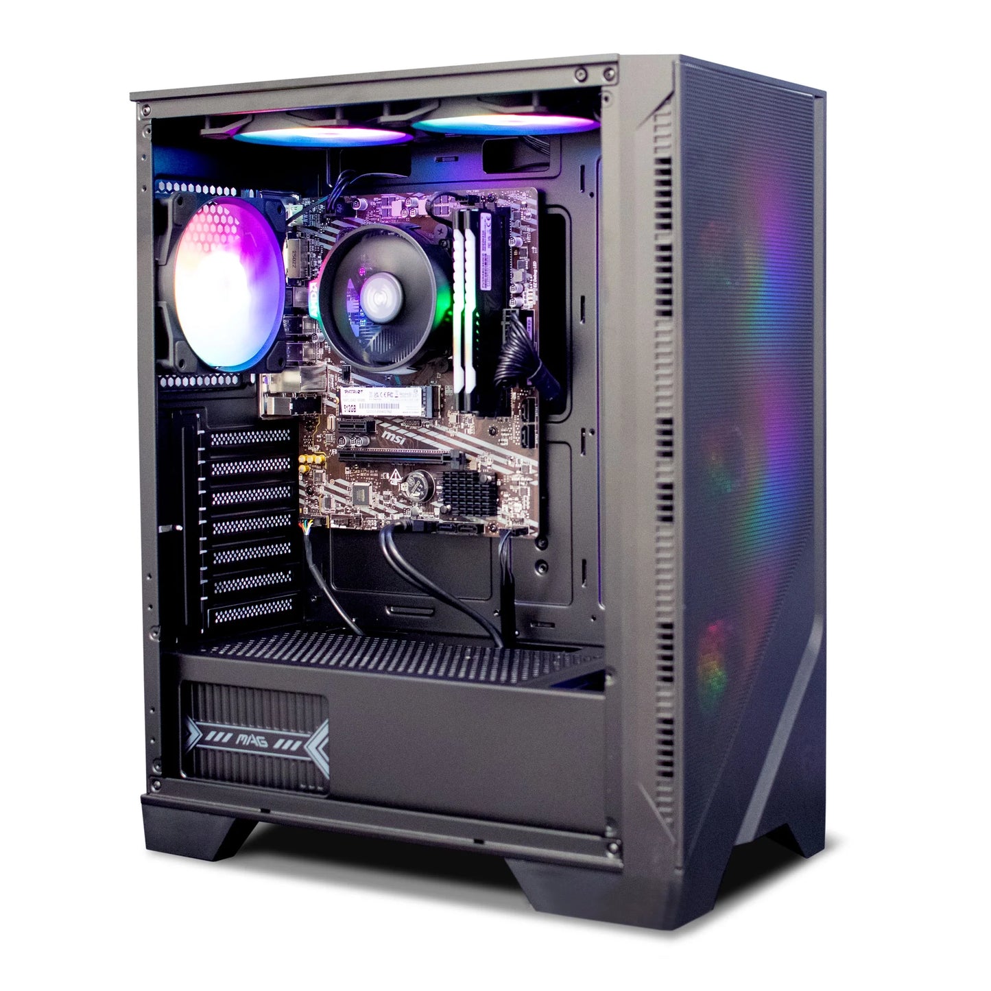 PC - AMD Ryzen 5 5600G, 16 Gb DDR4, 512 Gb M2 Nvme SSD, RGB Fans, W11