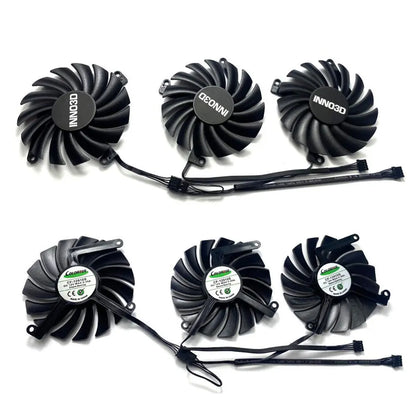 NEW 4PIN CF-12910S RTX 3070 TI X3 GPU Fan，For INN03D Geforce RTX 3070 TI、RTX 3080、RTX 3080 TI X3 OC Graphics Card Cooling Fan
