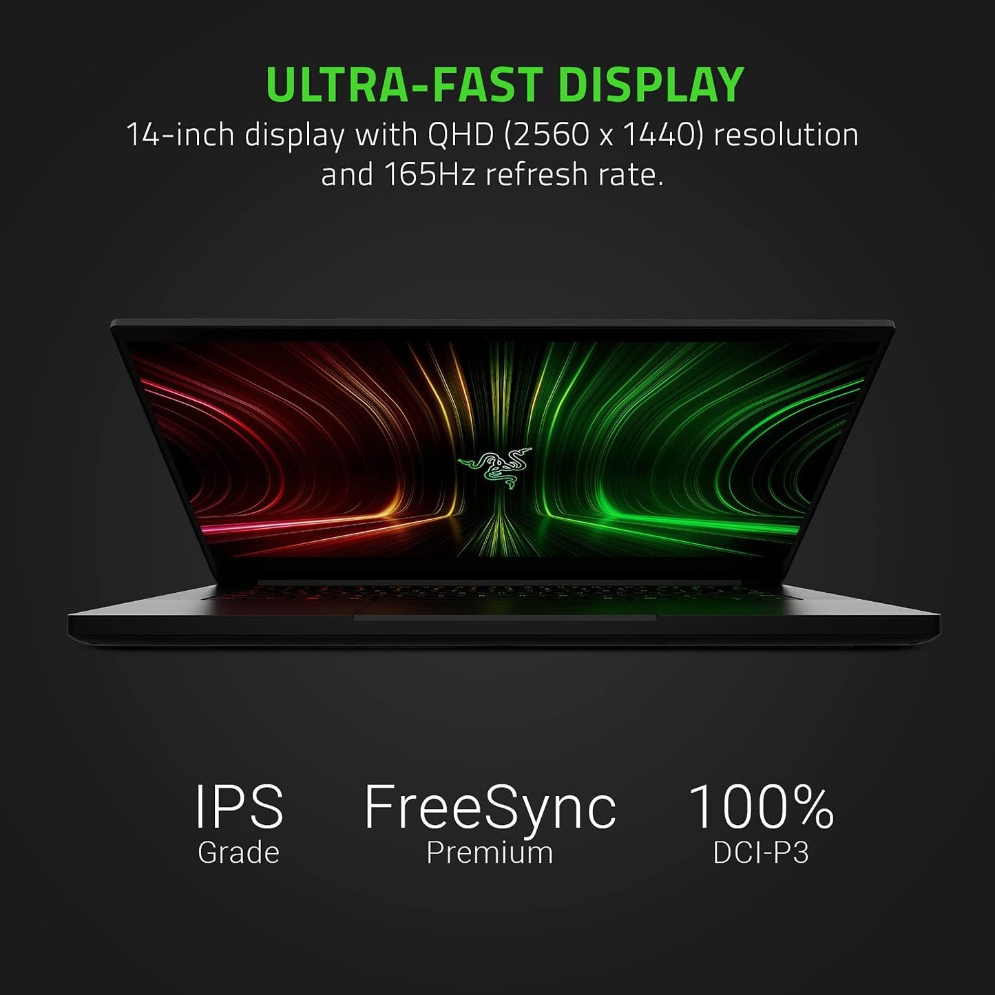 Razer Blade 14 Gaming Laptop: AMD Ryzen 9 5900HX 8 Core, NVIDIA Geforce RTX 3070, 14" QHD 165Hz, 16GB RAM, 1TB SSD - CNC Aluminum - Chroma RGB - THX Spatial Audio - Vapor Chamber Cooling