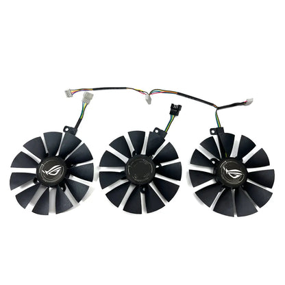 1SET 6PIN ROG-STRIX-RX580-O8G-GAMING GPU Fan，For ASUS ROG-STRIX-RX 590、RX 580、RX 480、RX VEGA64、RX VEGA56 Video Card Cooling Fan
