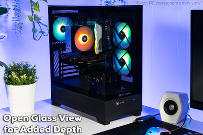 Element Black Gaming PC Desktop Computer Intel Core I9 14900F, NVIDIA Geforce RTX 5070 12GB, 32GB RAM, 1TB SSD, Windows 11, EBI9N5702
