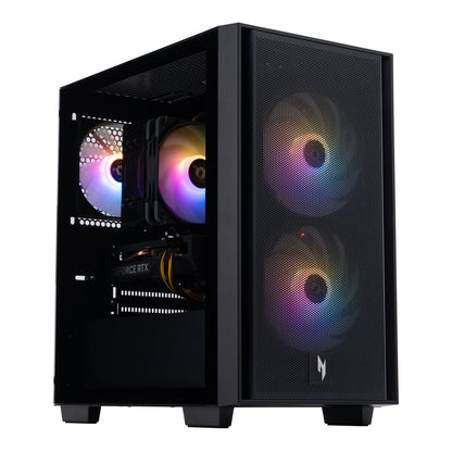 Nitro 60 N60-640-UR21 Gaming Desktop, Intel Core I5-14400F, NVIDIA Geforce RTX 5060 with 8GB GDDR7 VRAM, 16GB RAM, 1TB Pcie 4.0 Nvme SSD, Black
