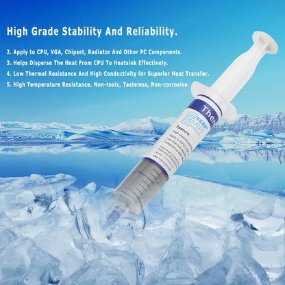 Thermal Paste for GPU CPU HY510 Thermal Conductive Compound Silicone Grease Paste for GPU CPU Chipset Cooling Grey CPU Cooler