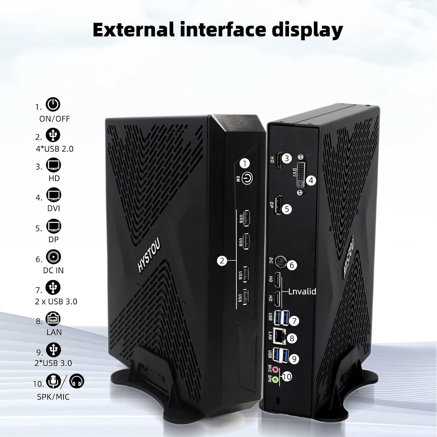 Mini Gaming PC Geforce GTX 1650, Small Desktop PC Windows 10 Pro Core I5-9400F 64GB DDR4 512GB SSD, Micro Computer RJ45 LAN, DP+2*HDMI+DVI, Wifi2.4G+5.0G, BT, 4Xusb 3.0, 2*SATA3.0