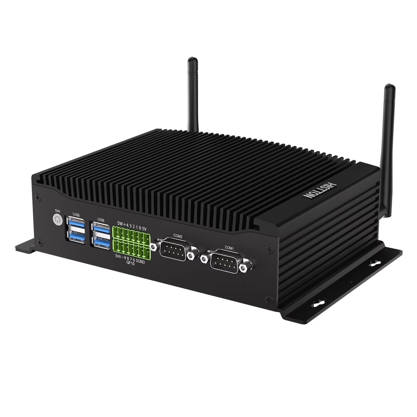 Fanless Industrial PC, Mini Computer Core I7-10810U, DDR4 16GB RAM 512GB M.2 ...