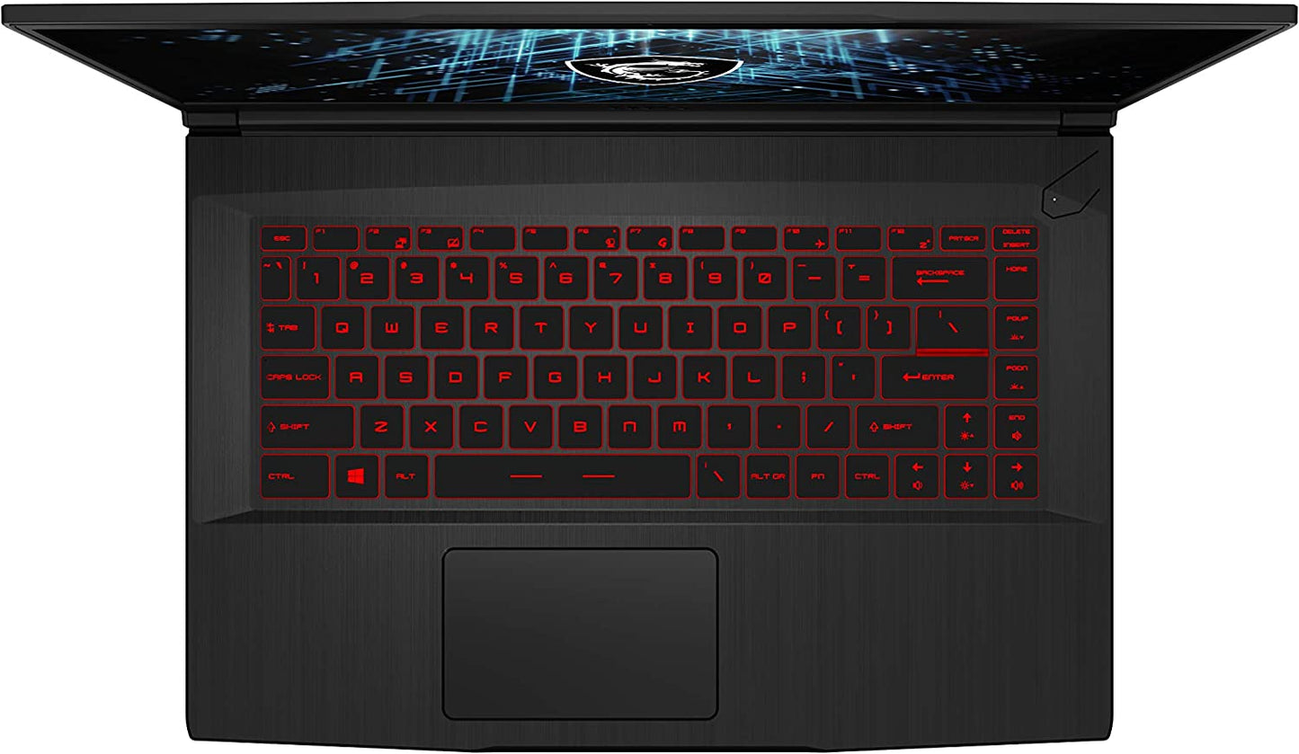 Msi GF65 Gaming Laptop: 15.6" 144Hz FHD 1080P, Intel Core I7-10750H 6 Core, NVIDIA Geforce RTX 3060, 16GB, 512GB Nvme SSD, Wifi 6, Red Keyboard, Win 10, Black (10UE-047)