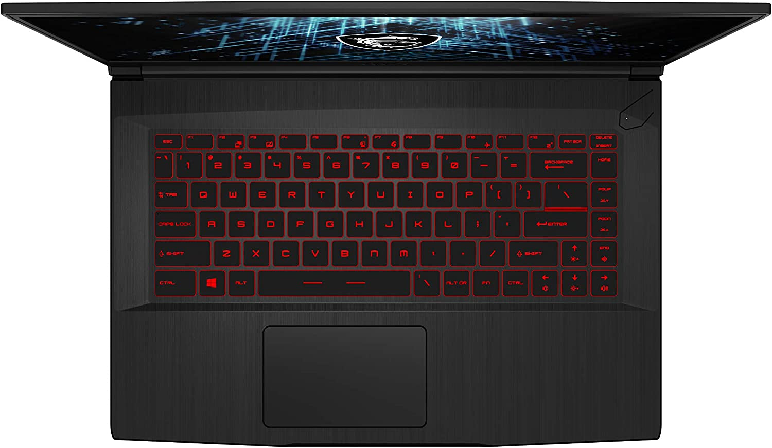 Msi GF65 Gaming Laptop: 15.6" 144Hz FHD 1080P, Intel Core I7-10750H 6 Core, NVIDIA Geforce RTX 3060, 16GB, 512GB Nvme SSD, Wifi 6, Red Keyboard, Win 10, Black (10UE-047)