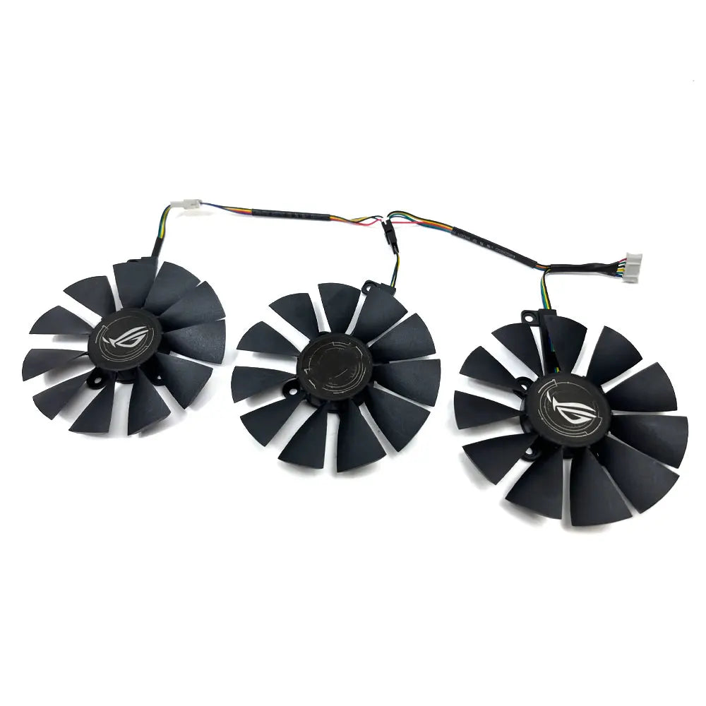 1SET 6PIN ROG-STRIX-RX580-O8G-GAMING GPU Fan，For ASUS ROG-STRIX-RX 590、RX 580、RX 480、RX VEGA64、RX VEGA56 Video Card Cooling Fan